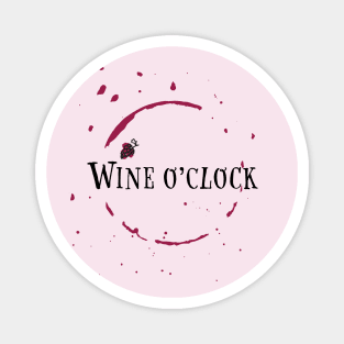 Wine o'clock red edition Magnet